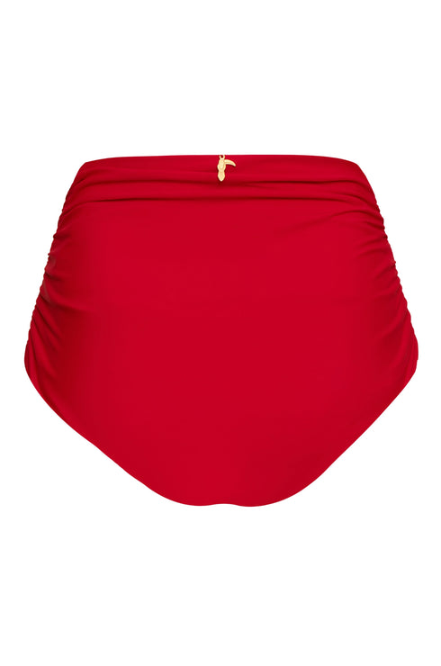 Victoria Embroidered Bottom / Red - Fuchsia